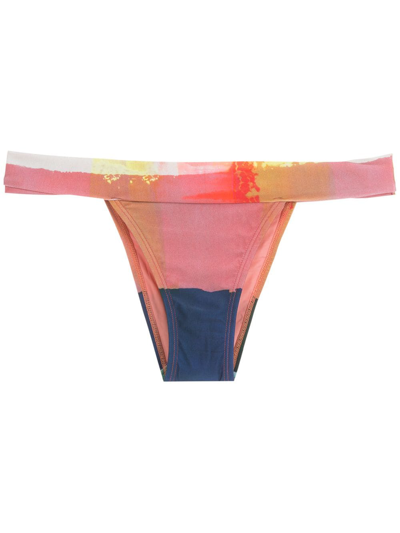 Lenny Niemeyer Abstract-print Bikini Bottoms In Multicolour
