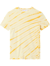Proenza Schouler White Label Tie-dye Short-sleeved T-shirt In Vanilla/ochre