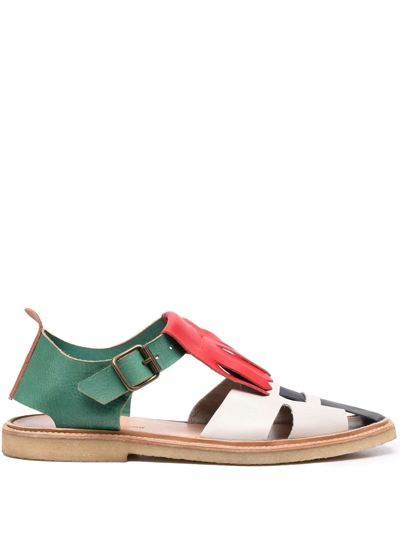 Henrik Vibskov Side-buckle Fastening Sandals In Neutrals