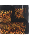 ROBERTO CAVALLI ANIMAL-PRINT SILK SCARF