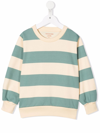 Tiny Cottons Stripe-print Sweatshirt In Neutrals