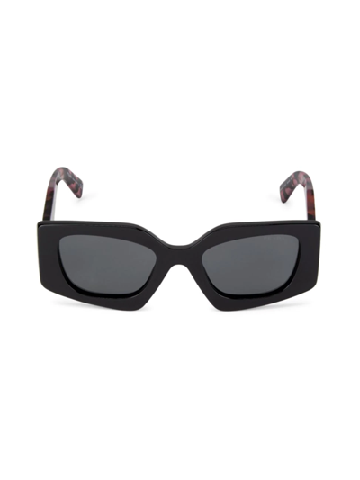 Prada 51mm Geometric Sunglasses In Black