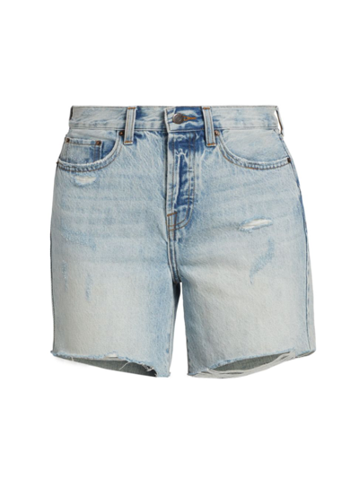 Pistola Devin High-rise Distressed Cut-off Jean Shorts In St Tropez ...