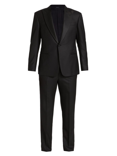 Giorgio Armani Wool 2-piece Tuxedo Set In Black