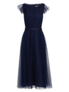 Jason Wu Collection Women's Tulle Fit & Flare Midi-dress In Dark Navy