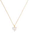 Kate Spade My Love Cubic Zirconia Heart Pendant Necklace In Clear