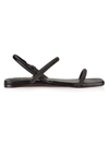 Brunello Cucinelli Beaded Leather Sandals In Black