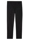 Theory Treeca 2 Cropped Stretch-wool Slim-leg Pants In Black