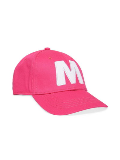 Marni Kid's Logo Baseball Cap In Pink White