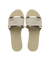 Havaianas You Trancoso Flat Sandals In Sand Gray- Fabric