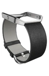 Fitbit Men's Blaze Leather Accessory Band In Black