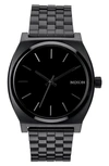 NIXON 'THE TIME TELLER' STAINLESS STEEL BRACELET WATCH, 37MM,A045001