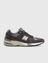 New Balance Made In Uk 991 Suede And Mesh Trainers In Brown