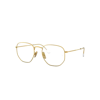 Ray Ban Hexagonal Titanium Optics Eyeglasses Legend Gold Frame Clear Lenses Polarized 51-21 In Gold
