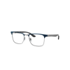 Ray Ban Rb8421 Optics Eyeglasses Black Frame Clear Lenses Polarized 54-19 In Black