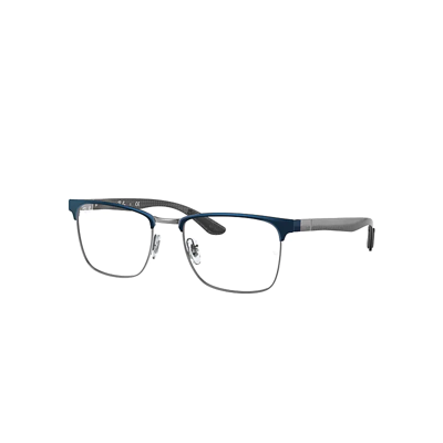 Ray Ban Rb8421 Optics Eyeglasses Black Frame Clear Lenses Polarized 54-19