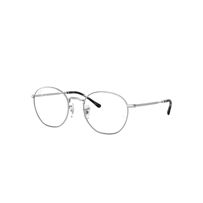 Ray Ban Rob Optics Eyeglasses Silver Frame Clear Lenses Polarized 50-20