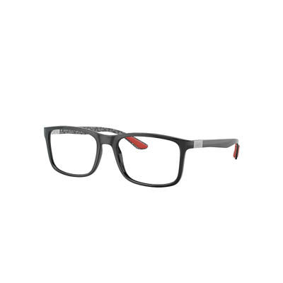 Ray Ban Rb8908 Optics Eyeglasses Dark Carbon Frame Clear Lenses Polarized 53-18 In Black