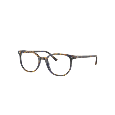 Ray Ban Elliot Optics Eyeglasses Tortoise Frame Clear Lenses Polarized 50-19 In Yellow & Blue Havana