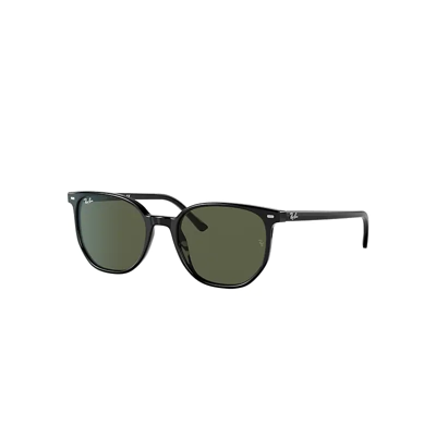 Ray Ban Elliot Sunglasses Black Frame Green Lenses 50-19
