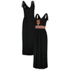 G-III 4HER BY CARL BANKS G-III 4HER BY CARL BANKS BLACK SAN FRANCISCO GIANTS GAME OVER MAXI DRESS