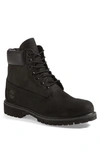 Timberland Buck 6 Inch Lace-up Suede Leather Ankle Boots In Black