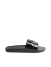 Valentino Vlogo Rubber Slide In No Black