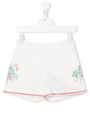 STELLA MCCARTNEY FLORAL-EMBROIDERY SHORTS