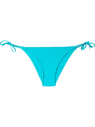 Fisico Cristina Ferrari Logo-patch Bikini Bottoms In Blue