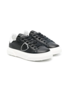 Philippe Model Logo-patch Low Top Sneakers In Black