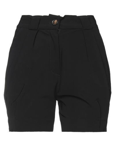 Rrd Woman Shorts & Bermuda Shorts Black Size 2 Polyamide, Elastane
