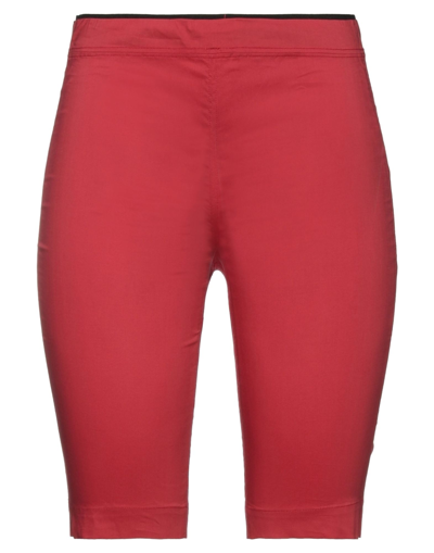 LIVIANA CONTI LIVIANA CONTI WOMAN LEGGINGS RED SIZE 12 COTTON, POLYAMIDE, ELASTANE