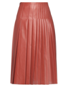 Cedric Charlier Midi Skirts In Red