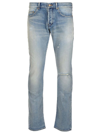 SAINT LAURENT SAINT LAURENT BUTTON DETAILED STRAIGHT LEG JEANS