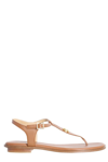 MICHAEL MICHAEL KORS MICHAEL MICHAEL KORS LOGO PLAQUE ANKLE STRAP SANDALS