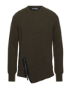 Les Hommes Sweaters In Military Green