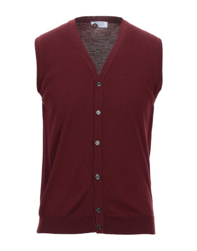 Heritage Cardigans In Maroon