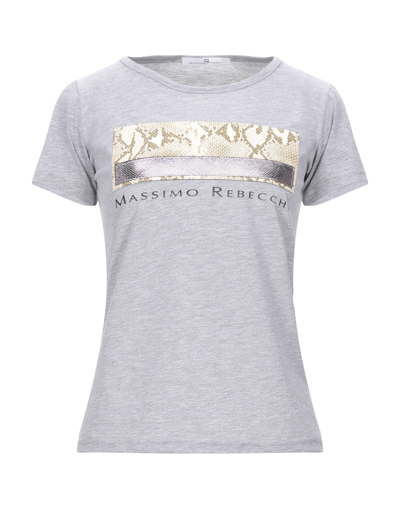 Mr Massimo Rebecchi T-shirts In Grey