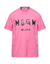 Msgm T-shirts In Pink