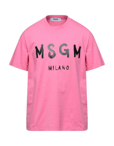 Msgm T-shirts In Pink