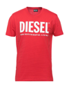 Diesel T-shirts In Red