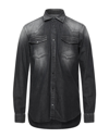 Dondup Denim Shirts In Black