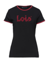 Lois T-shirts In Black