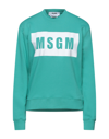 Msgm Sweatshirts In Turquoise
