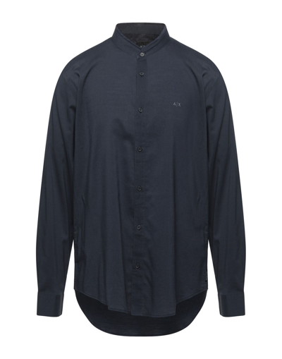 Armani Exchange Shirts In Dark Blue