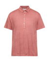 Boglioli Polo Shirts In Salmon Pink