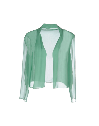 Alberta Ferretti Shrugs In Light Green
