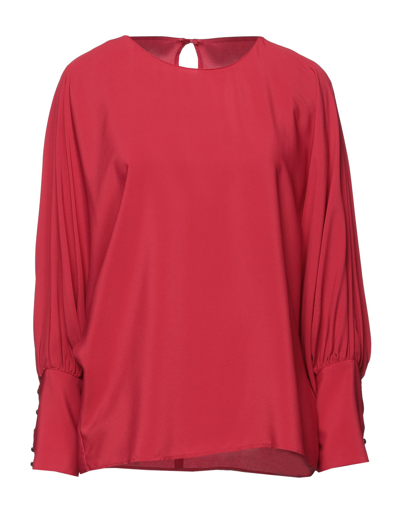 Space Simona Corsellini Blouses In Red