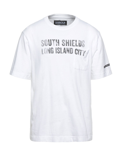 Barbour T-shirts In White