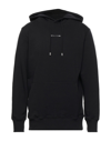 Alyx Logo-print Rib-trimmed Hoodie In Black